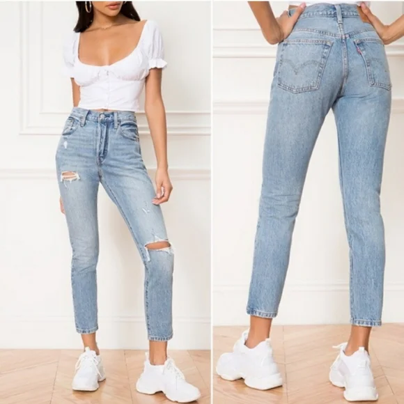 Levi's 501 High Rise Skinny Jeans - Picture 5 of 6